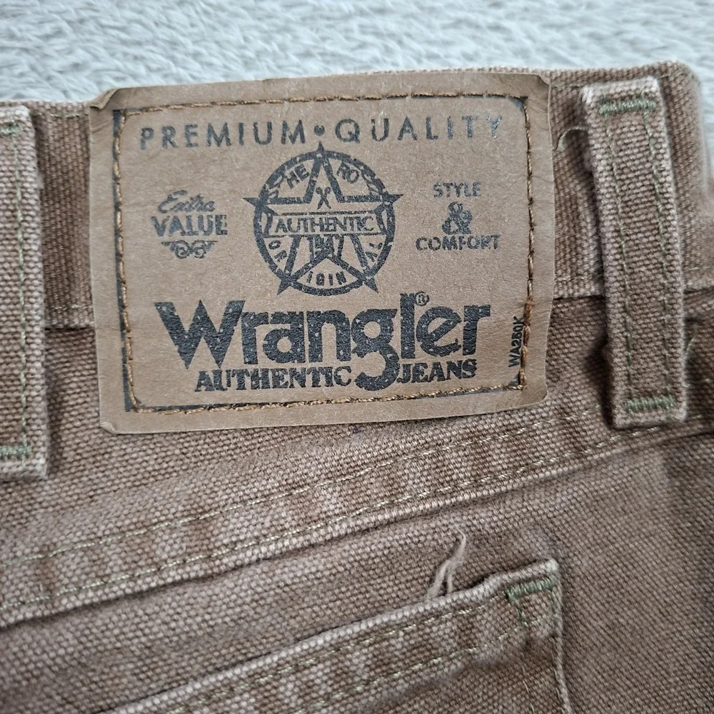 Vintage Wrangler Authentic‎ Wear Jeans Brush Field Cowboy Rancher Pants 36x30